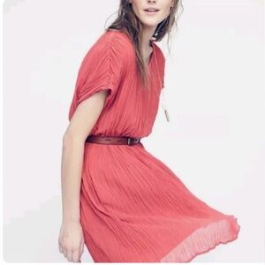 Madewell Pleated Side Pocket Dress Size Medium